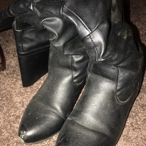 Black Slouch Boots